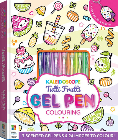 Kaleidoscope Colouring Tutti Frutti Gel Pen Colouring Kit
