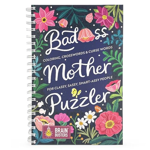 Bad*ss Mother Puzzler Mixed Puzzles Book for Women