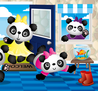 Ten Little Pandas Picture Book