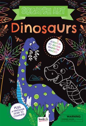 Scratch To Reveal Rainbow Magical - Scratch Art Dinosaurs