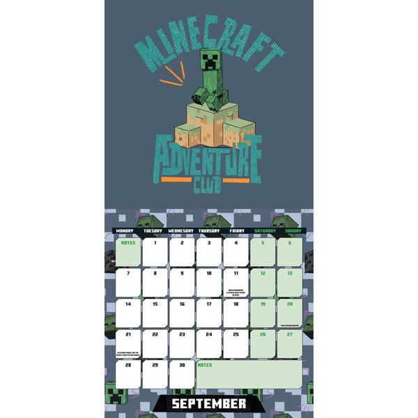 Minecraft 2026 Square Wall Calendar