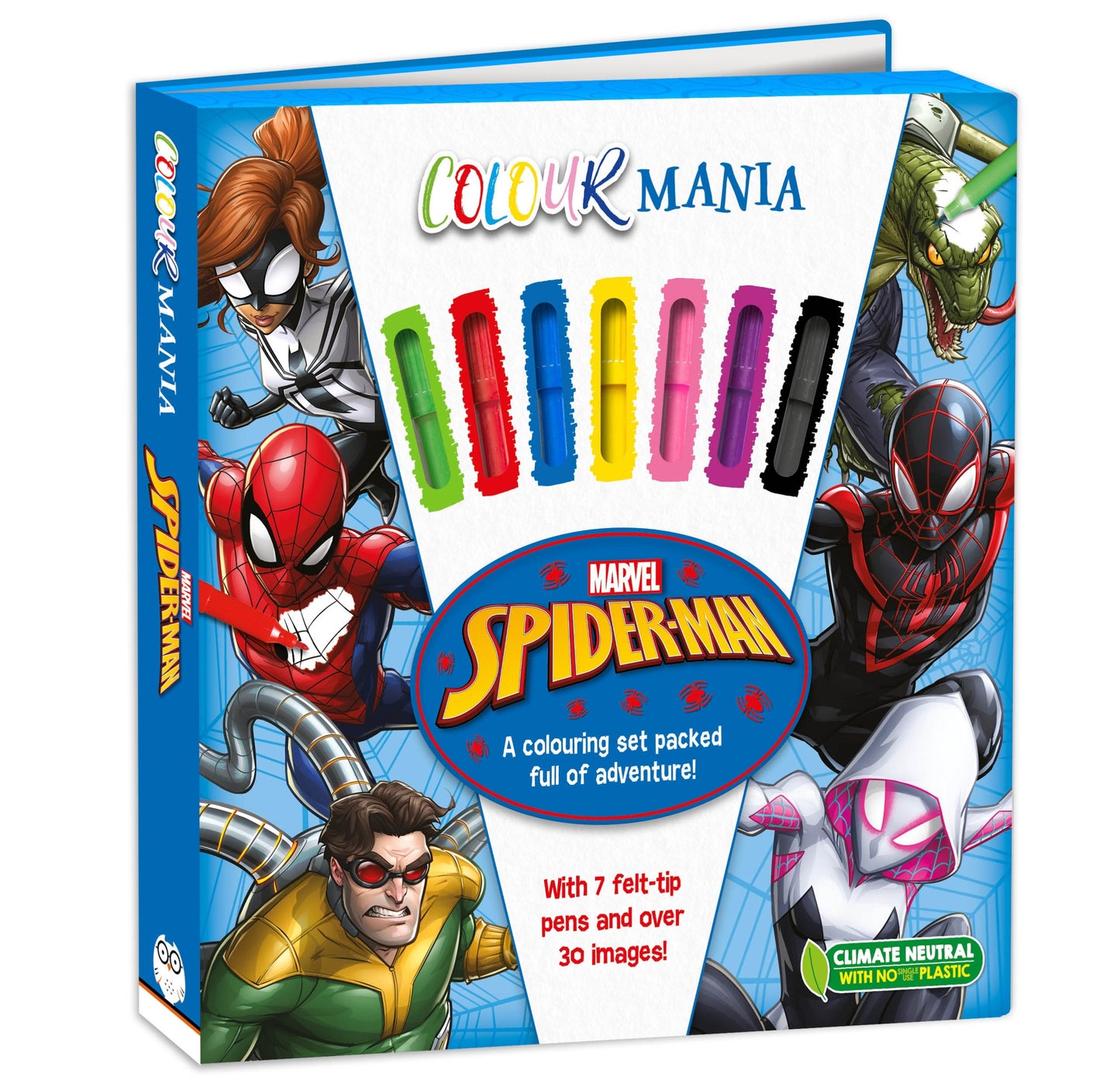 Marvel Spider-Man Colourmania Colouring Book And Markers