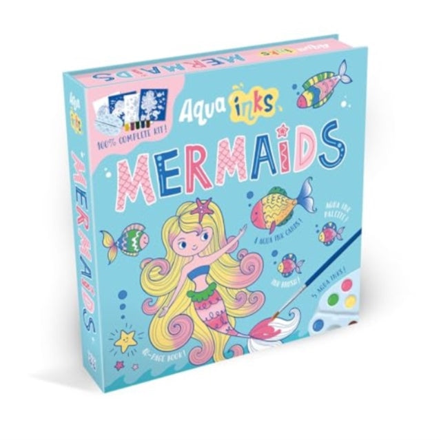 super-cool aqua ink mermaid masterpieces with complete art activity kit