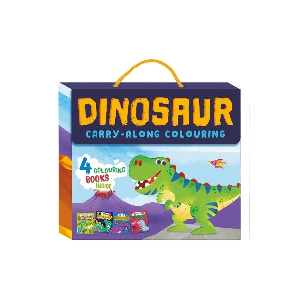 Dinosaur Carry-Along Colouring - 4 Colouring Books