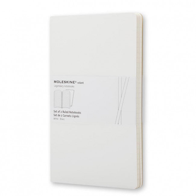 Volant Notebook Pocket Ruled White X2