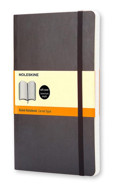 Notebook Ruled Black Soft A5