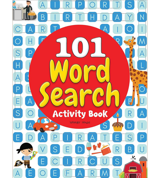 Large Grid Word Search Puzzles For Kids - 101 Word Search Activity Book