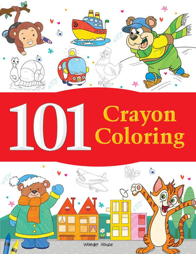 Fun Activity Book - 101 Crayon Coloring