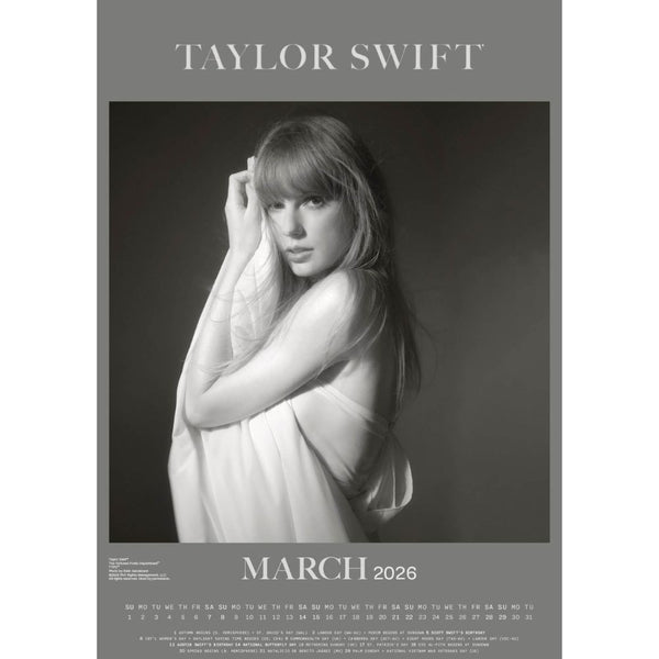 Taylor Swift 2026 A3 Calendar