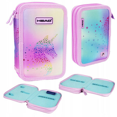 Empty 2 Zip Unicorn Pencil Case