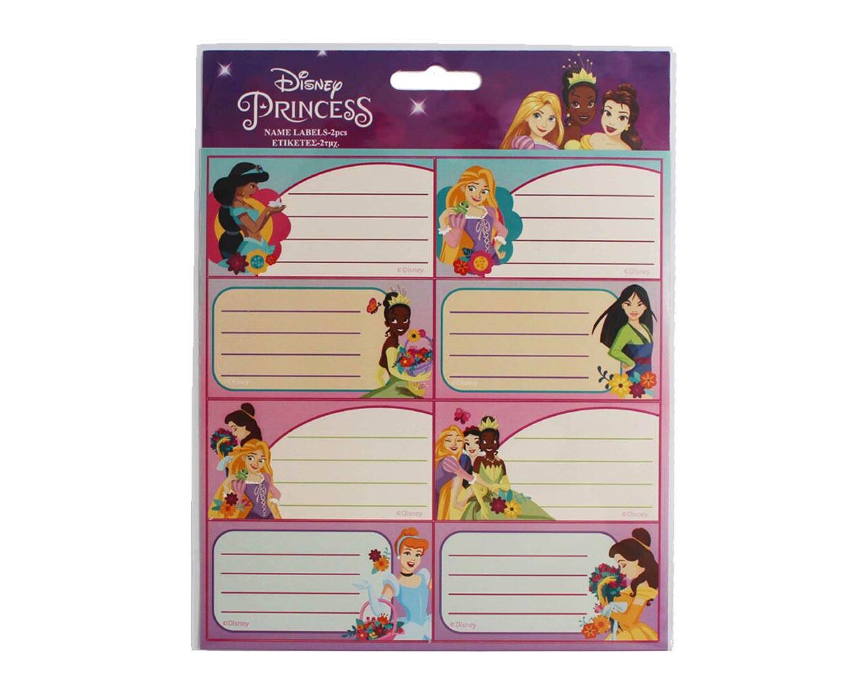 Disney Princess School Labels X16 Lables