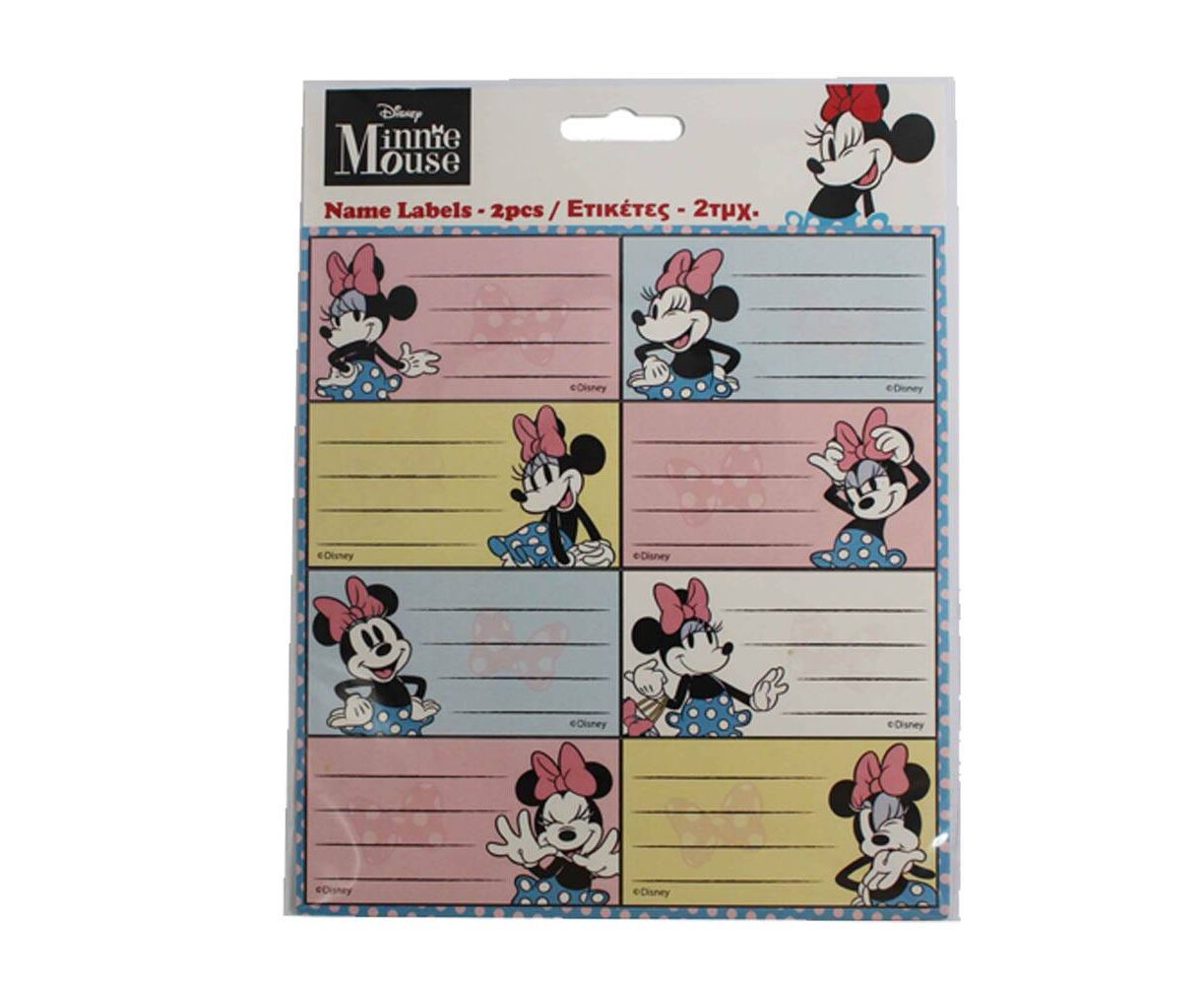 Disney Minnie Mouse School Labels X16 Lables