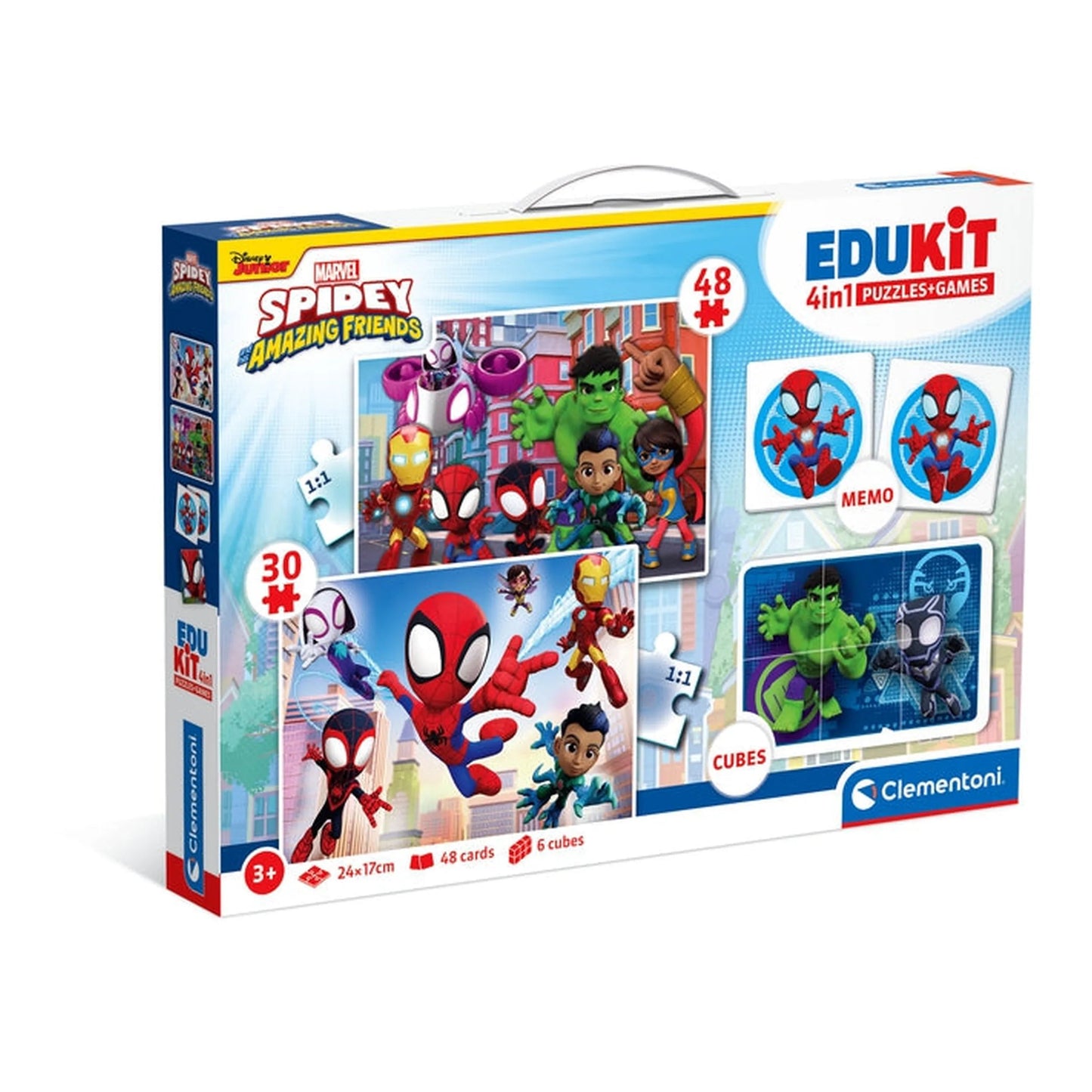 Marvel Spidey Amazing Friends 4 In 1 Puzzles And Games