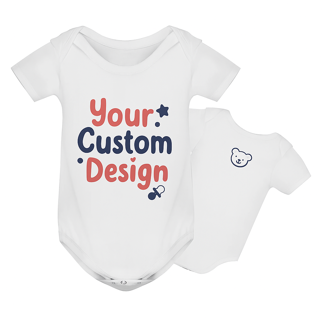 Personalised Babygrow Front & Back