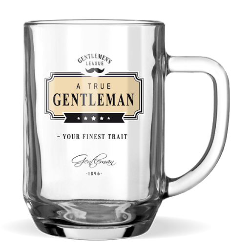 Beer Glass: A True Gentleman Your Finest Trait