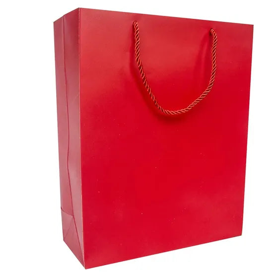 Gift bag 21 x 10 x 26 cm H - Red
