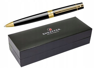 Sheaffer Ballpoint Pen Glossy Black With Gold Trim