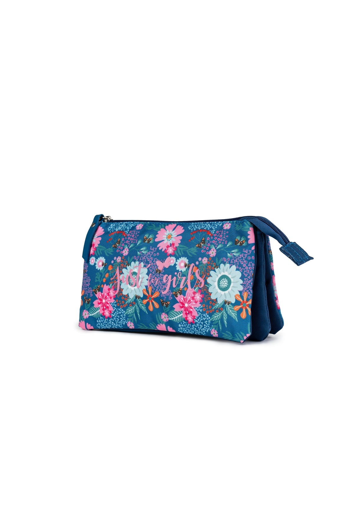 Pencil case Just for girls 2 zip 3 pockets