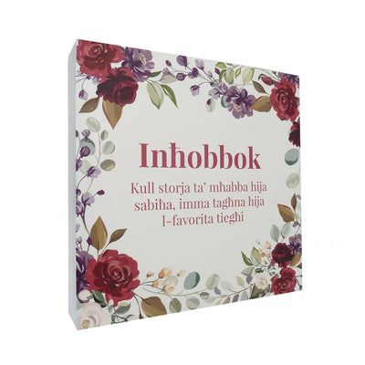 Square Floral Plaque Inhobbok