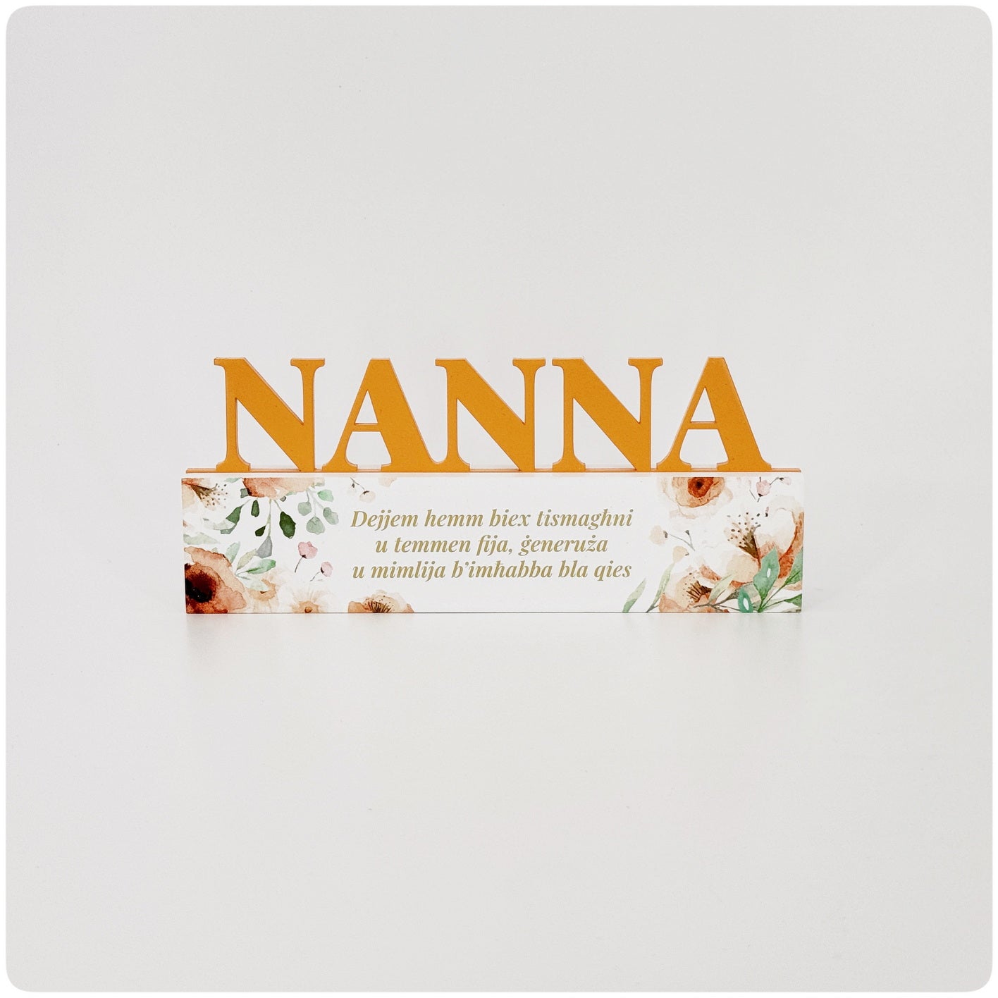 FLORAL CUTOUT Plague - NANNA