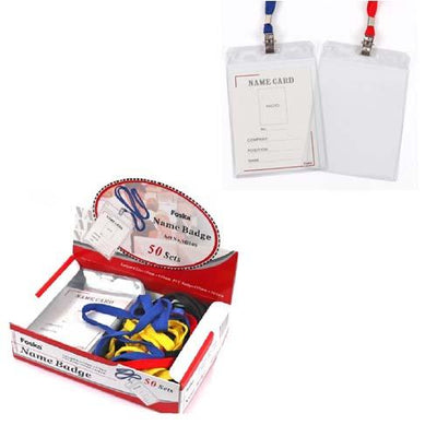 Name Badge + Cord Portrait 155x103mm