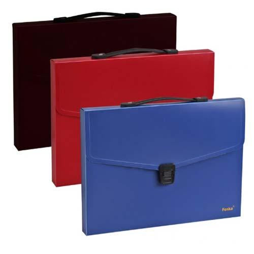 Document Case Plastic W/Clip & Handle A4