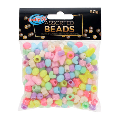 Pastel Assorted Shaped Beads