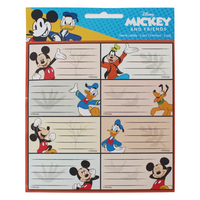 Disney Mickey school lables