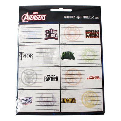 Avengers School Lables x 16 Lables