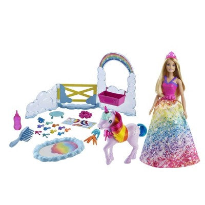 Barbie Rainbow Potty Unicorn Doll Playse