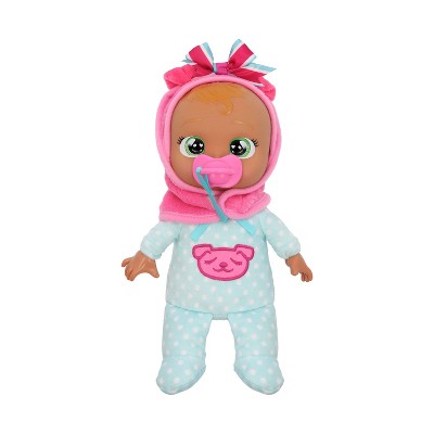 Cry Babies Tiny Cuddles Newborn 10inch Roxy Baby Doll Brown Hair Green Eyes