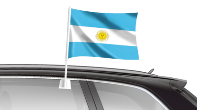 Car Flag 40 x 25cm - Argentina