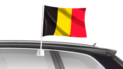 Car Flag 40 x 25cm - Belgium
