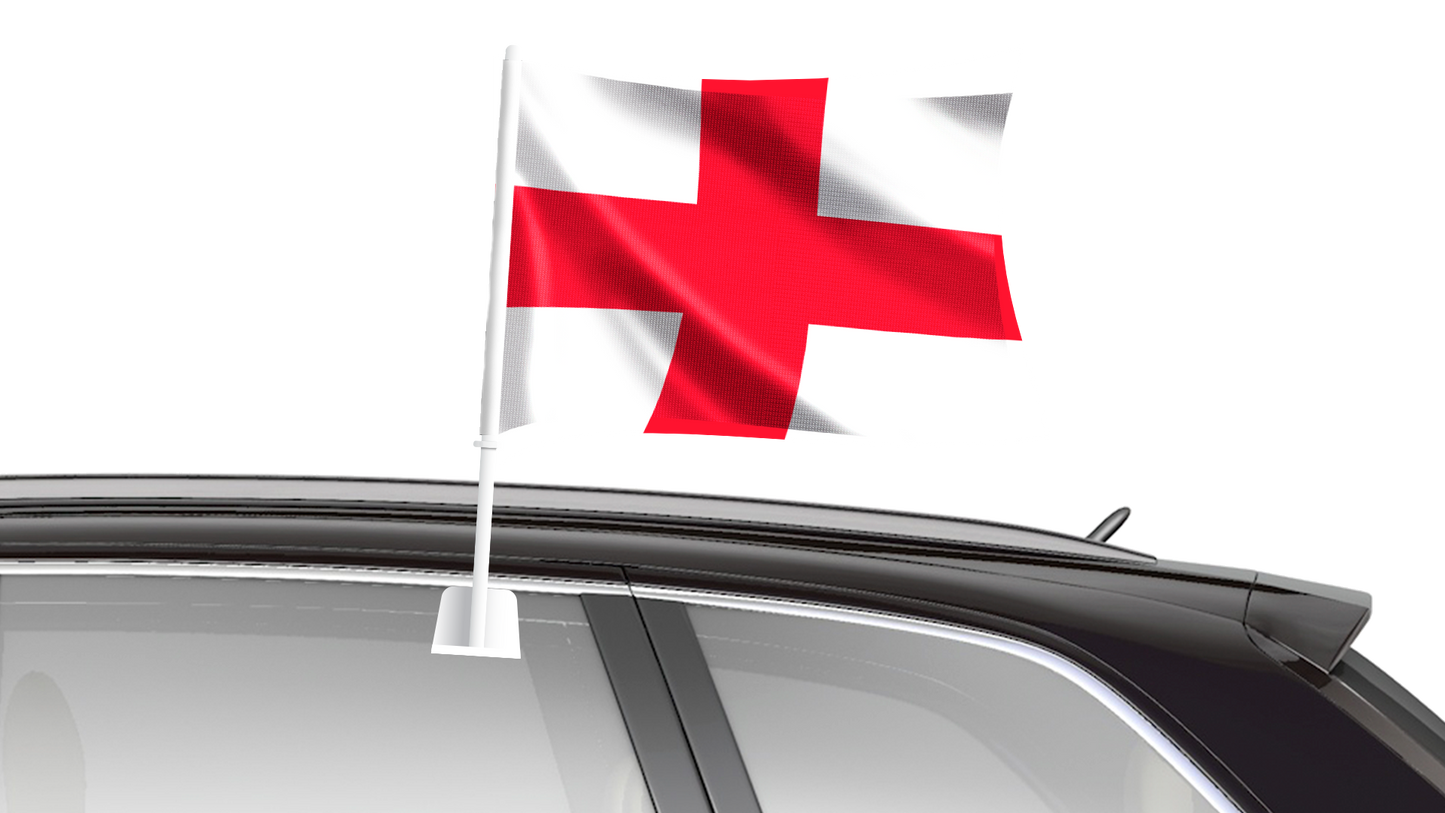 Car Flag 40 x 25cm -st. George cross