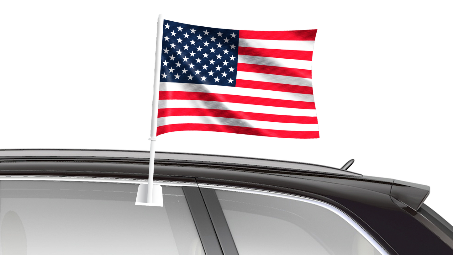 Car Flag 40 x 25cm - USA