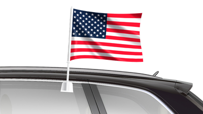 Car Flag 40 x 25cm - USA