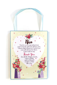 PLAQUE WITH RIBBON - NAN