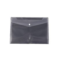 Button Envelope A3 Trsp Plastic - Black