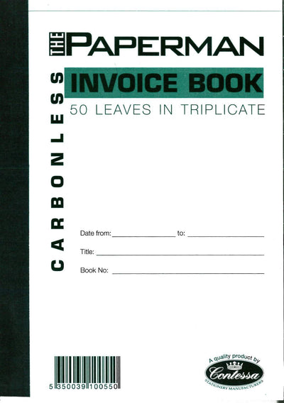 Paperman Invoice Book Triplicate