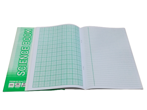 Science Book A4 64 Pages 1 Line 1 Graph