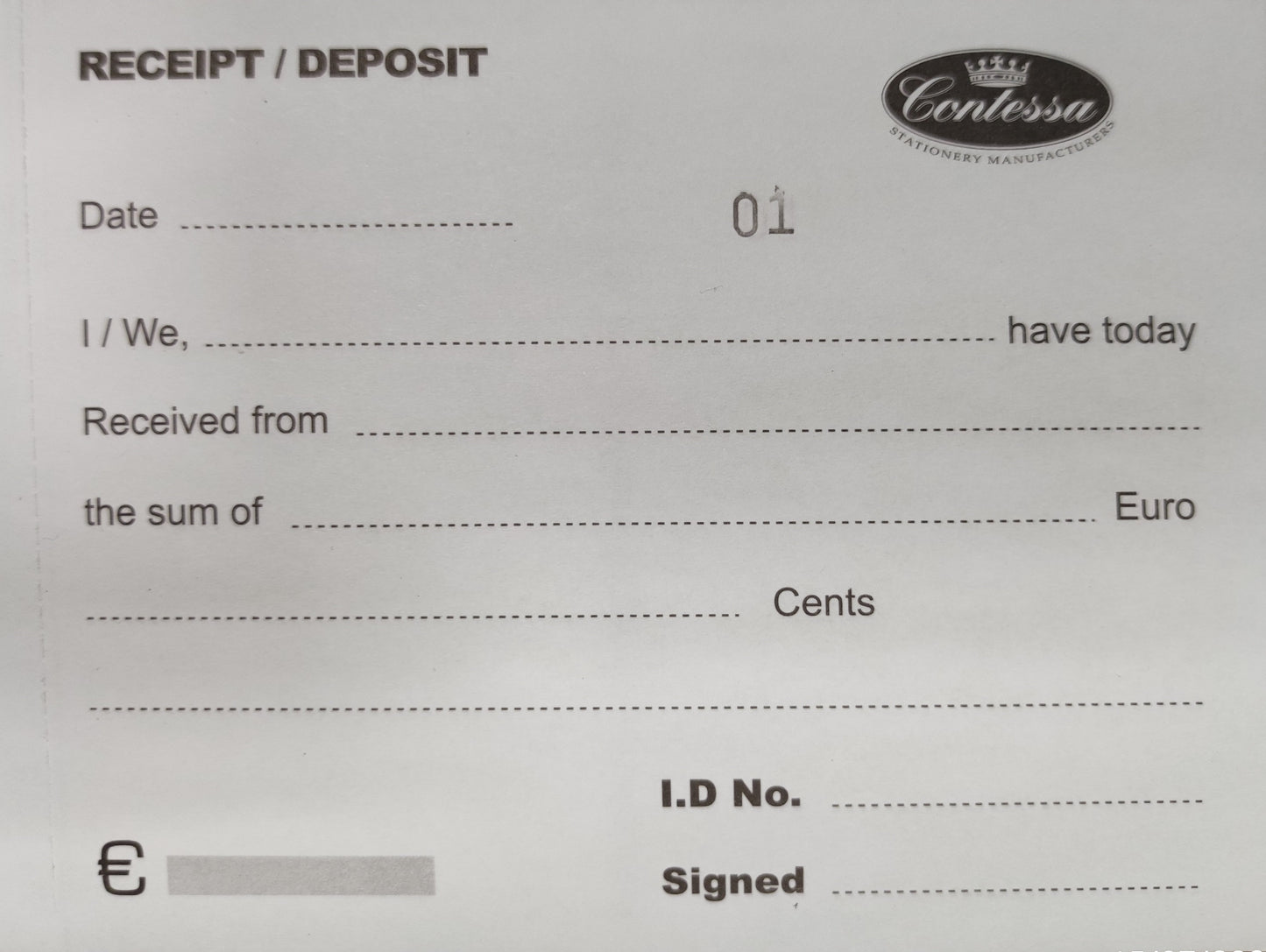 Paperman Receipt/Deposit Book Duplicate