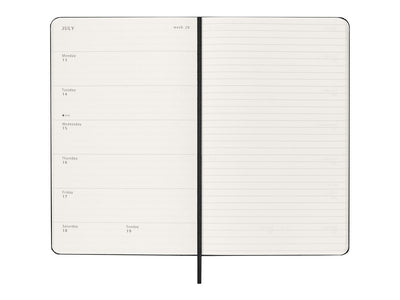 Moleskine 2025-26 18 Month Weekly Academic Planner Long Black