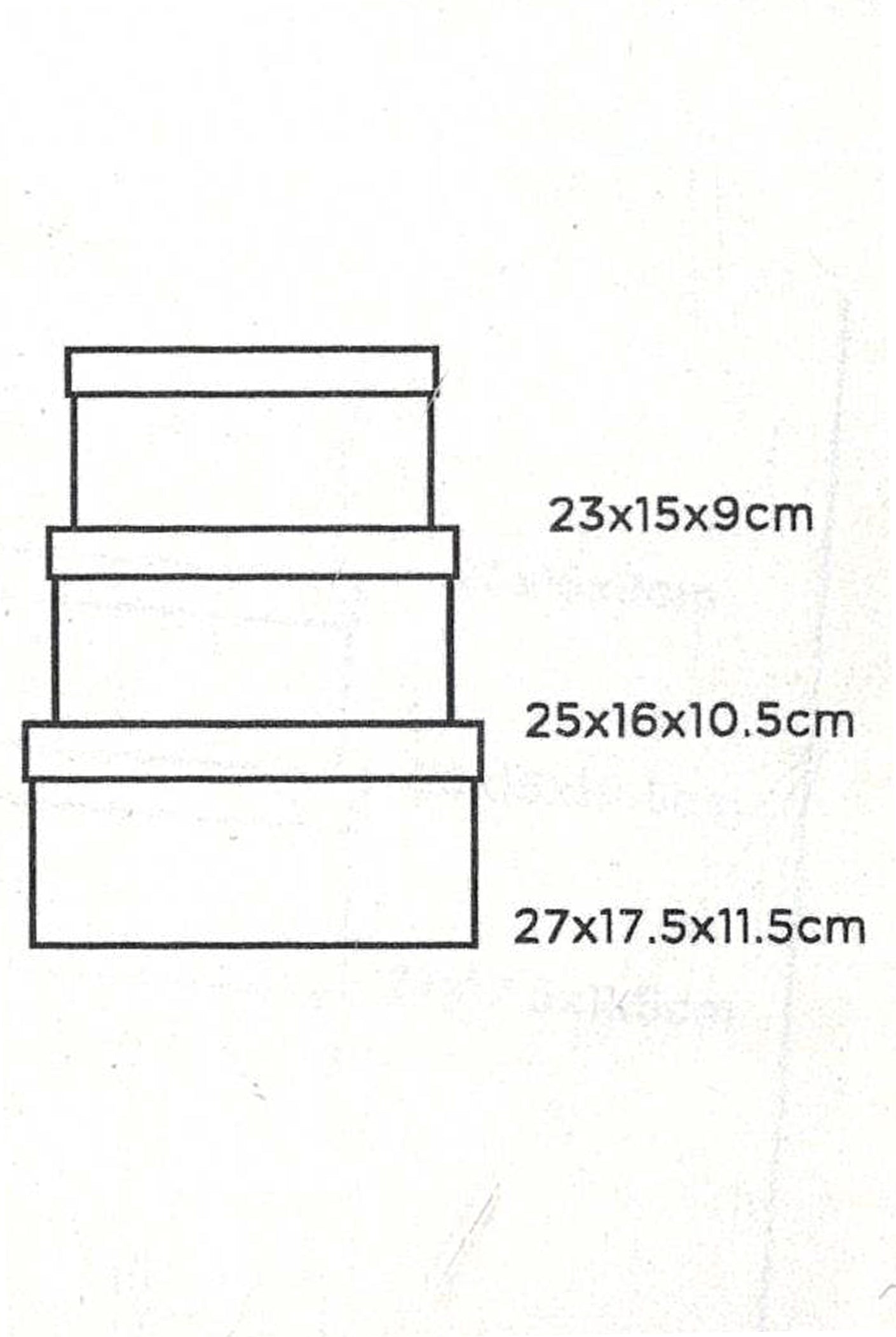 TRIANGLES - 3 Gift Boxes with lid