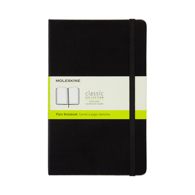 Notebook Plain Black Hard A5