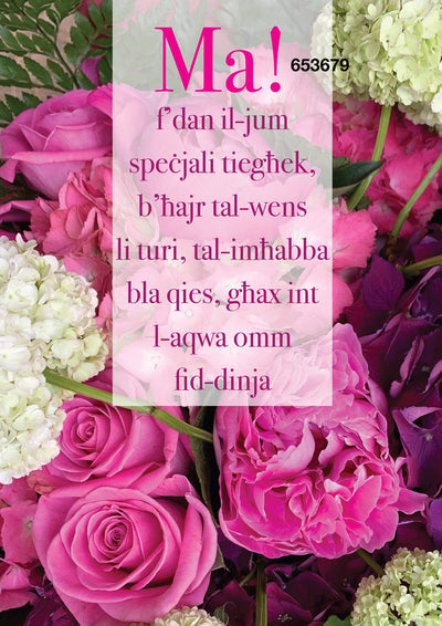 Ma! F'Dan Il-Jum Speċjali Tiegħek...