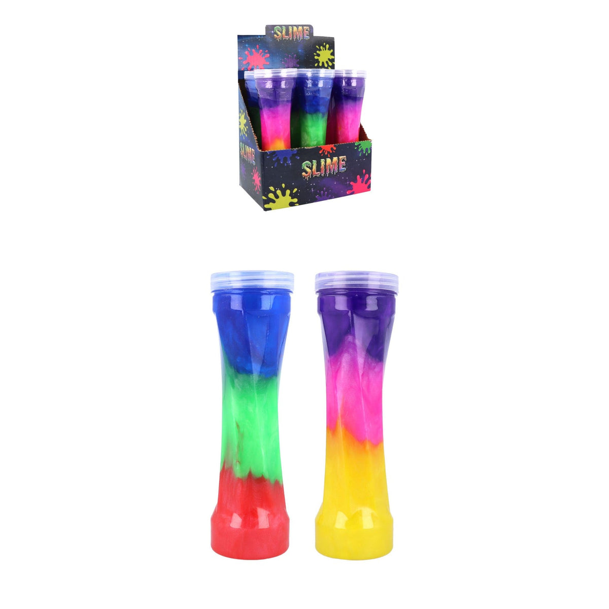 Large Multicolour 3-Tone Galaxy Sime - x1 slime