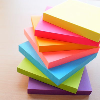 Stick n Neon Sticky Notes 76x76mm 100 Sheets Purple