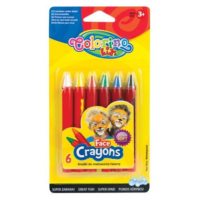 Face Crayons X 6 Colours
