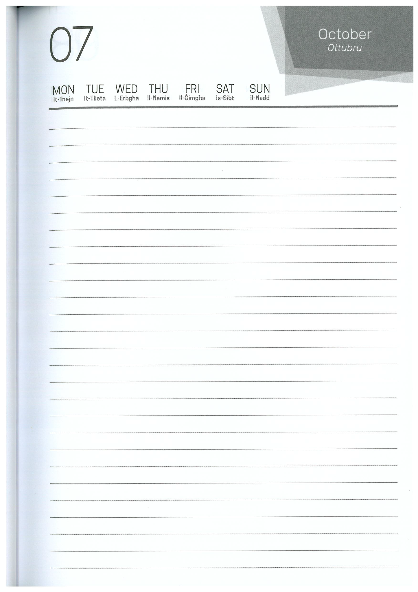 School Diary Lined One Day Per Page