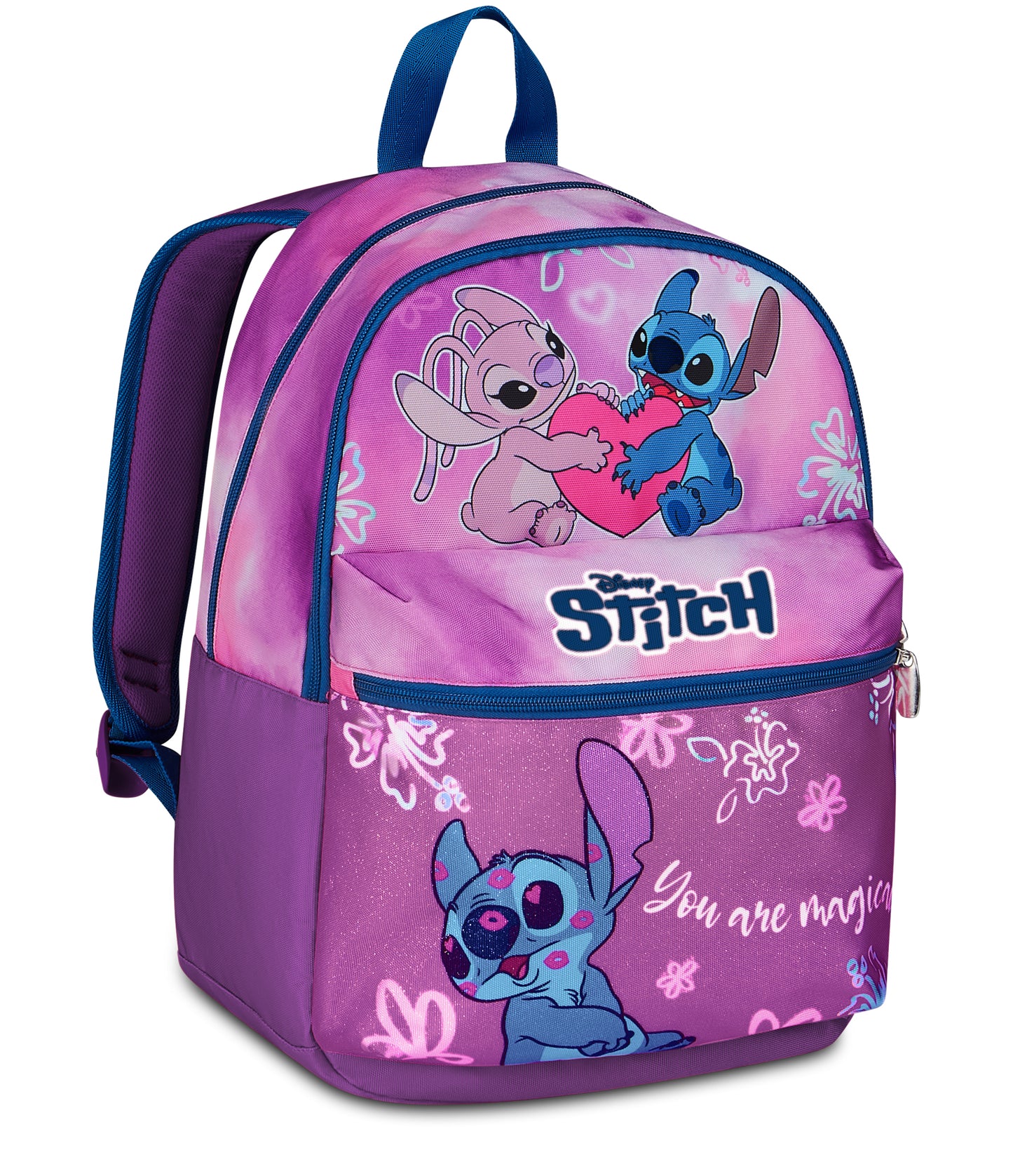 Seven Lilo & Stitch You Are Magical Double Compartment School Backpack fit A4